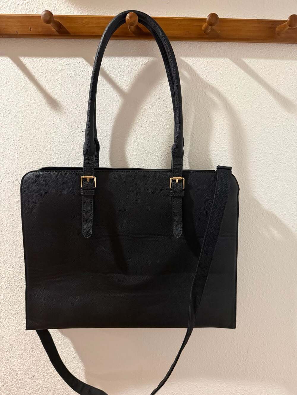 Nubily Business Bag Ladies Tote Bag Large Capacity Laptop Handbag Black